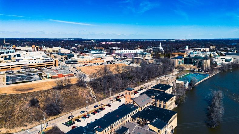 Historic Wisconsin small town view